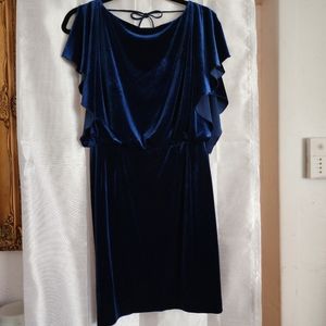 Jessica Simpson blue velvet dress size 10